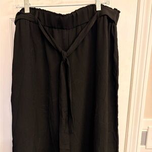 Ladies Lightweight swim coverup pants, black